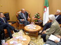 v.l.: Dr. Georg Nüsslen, Dr. Randolf Rodenstock, Noureddine Moussa, algerischer Minister für Wohnungsbau