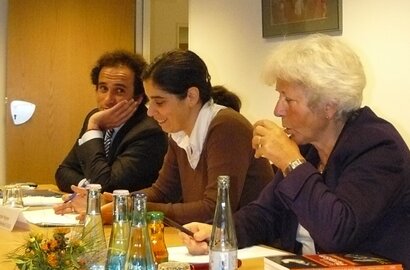 v.l.: Dr. Amr Hamzawy, Dr. Sonja Hegasy, Dr. Marina Ottaway