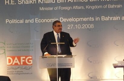 Scheich Khalid bin Ahmed bin Mohammed Al Khalifa, Außenminister des Königreichs Bahrain